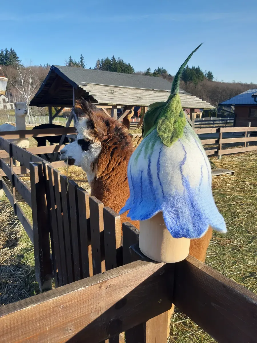 Sauna or winter swimming hat – flower