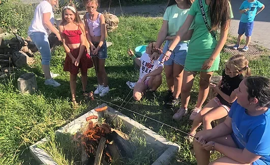 Piknik i ognisko na ranczu